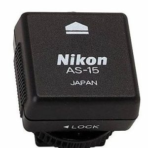 Nikon adaptador de enchufe de sincronización de flash as-15