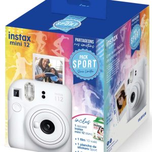 Fuji instax mini 12 paquete blanco deporte